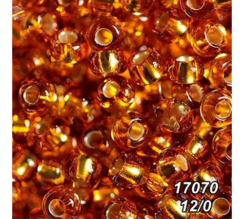 Бісер Preciosa 12/0 коричневий (17070-12/0-1с) профарбований сріблом 50 гр. Бісер Preciosa 12/0 коричневий (17070-12/0-1с) профарбований сріблом 50 гр.
