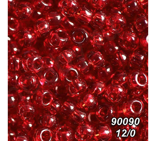 Бісер Preciosa 12/0 червоний (90090-12/0-1с) прозорий 50 гр. Бісер Preciosa 12/0 червоний (90090-12/0-1с) прозорий 50 гр.