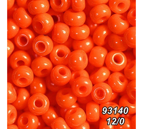 Бісер Preciosa 12/0 помаранчовий (93140-12/0-1с) натуральний 50 гр. Бісер Preciosa 12/0 помаранчовий (93140-12/0-1с) натуральний 50 гр.