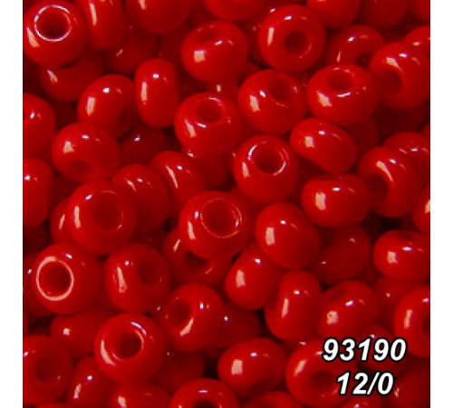 Бісер Preciosa 12/0 червоний (93190-12/0-1с) натуральний 50 гр.