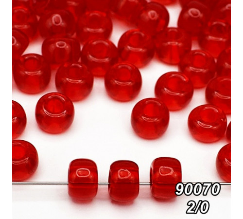 Бісер Preciosa 2/0 червоний (90070-2/0-1с) прозорий 50 гр. Бісер Preciosa 2/0 червоний (90070-2/0-1с) прозорий 50 гр.