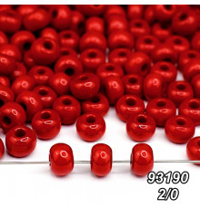 Бісер Preciosa 2/0 червоний (93190-10/0-1с) натуральний 50 гр.
