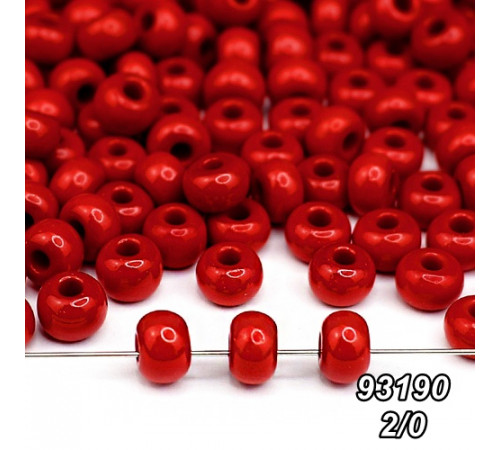 Бісер Preciosa 2/0 червоний (93190-10/0-1с) натуральний 50 гр. Бісер Preciosa 2/0 червоний (93190-10/0-1с) натуральний 50 гр.