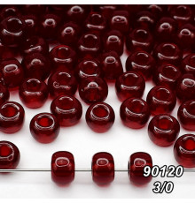 Бісер Preciosa 3/0 бордовий (90120-3/0-1с) прозорий 50 гр.