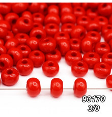Бісер Preciosa 3/0 червоний (93170-2/0-1с) натуральний 50 гр.