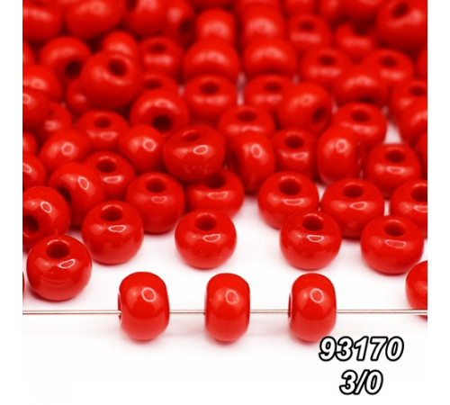 Бісер Preciosa 3/0 червоний (93170-2/0-1с) натуральний 50 гр. Бісер Preciosa 3/0 червоний (93170-2/0-1с) натуральний 50 гр.