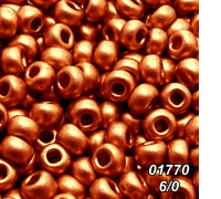 Бисер Preciosa 6/0 медный (01770-6/0-1с) металлик 50 гр.