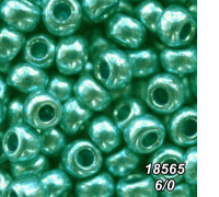 Бісер Preciosa 6/0 бірюзовий (18565-6/0-1с) металізований 50 гр.