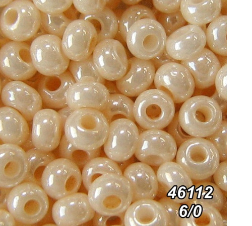 Бісер Preciosa №6/0 бежевий (46112-6/0-1с) перлинний 50 гр.