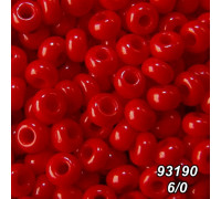 Бисер Preciosa 6/0 красный (93190-6/0-1с) натуральный 50 гр.