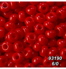 Бісер Preciosa №6/0 червоний (93190-6/0-1с) натуральний 50 гр.