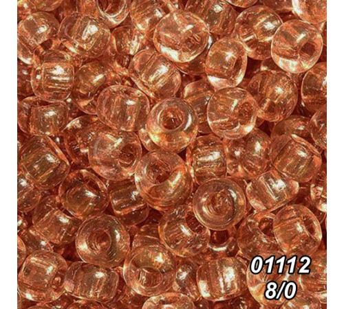 Бісер Preciosa 8/0 бежевий (01112-8/0-1с) прозорий 50 гр.