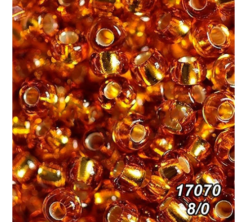 Бісер Preciosa 8/0 коричневий (17070-8/0-1с) профарбований сріблом 50 гр. Бісер Preciosa 8/0 коричневий (17070-8/0-1с) профарбований сріблом 50 гр.