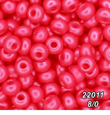 Бісер Preciosa 8/0 рожевий (22011-8/0-1с) перлинний 50 гр.