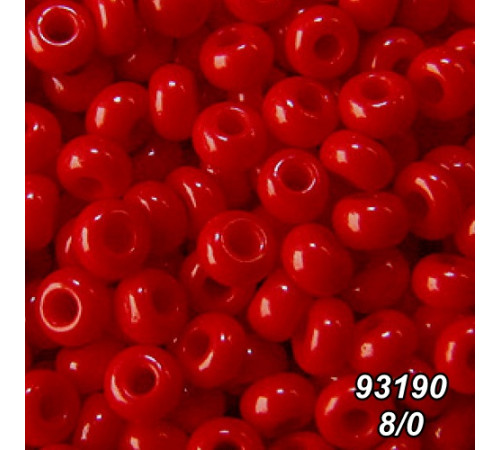 Бісер Preciosa 8/0 червоний (93190-8/0-1с) натуральний 50 гр. Бісер Preciosa 8/0 червоний (93190-8/0-1с) натуральний 50 гр.