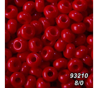 Бісер Preciosa 8/0 червоний (93210-8/0-1с) натуральний 50 гр.