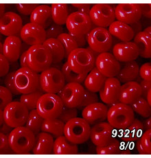 Бісер Preciosa 8/0 червоний (93210-8/0-1с) натуральний 50 гр.