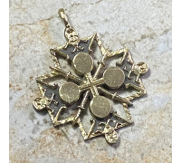 Згарда хрест “Алтир чотири кола”, великий (3,5х3,5 см.). Метал: бронза zgb-72