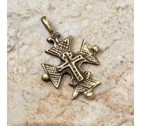 Згарда “Хрест”, (2,5х3,0 см.). Метал: бронза zgb-05