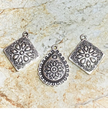 Згарди “Комплект Соняшник, крапляі” (3 шт.) Колір: срібло zgs-106