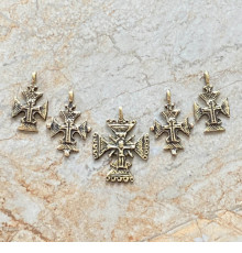 Згарди “Комплект Хрести”, (5 шт.). Метал: бронза zgb-113