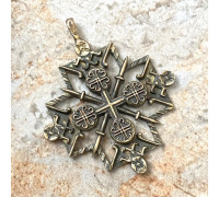 Згарда хрест “Конюшина “, великий (3,5х3,5 см.). Метал: бронза zgb-39
