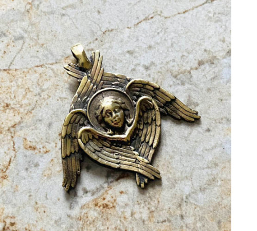 Підвіска згарда “Ангел Серафим”, (3,5х3,5 см.). Метал: бронза zgb-114