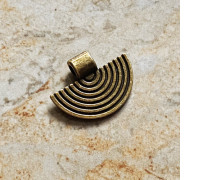 Підвіска-кулон “Півколоі» (2,0х1,6 см.), Колір: бронза pkb-52