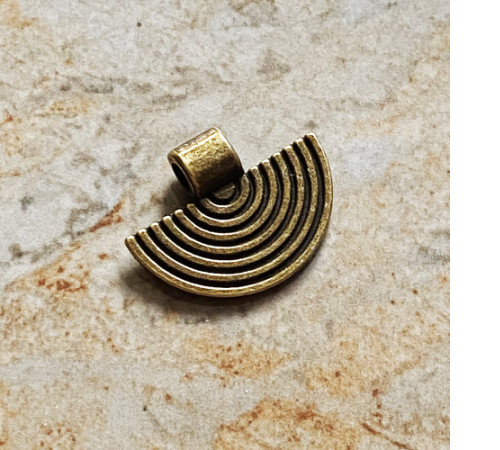 Підвіска-кулон “Півколоі» (2,0х1,6 см.), Колір: бронза pkb-52