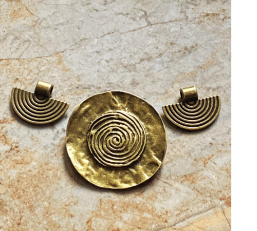 Підвіска-кулон Комплект “Коло нескінченності» 3 шт. Колір: бронза pkb-53