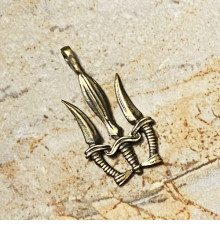 Підвіска-кулон “Тризуб кенджали” (3,5х1,8 см.) Метал: бронза pkb-55