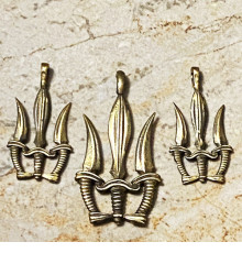 Підвіска-кулон Комплект “Тризуб кенджали” 3 шт. Метал: бронза pkb-56