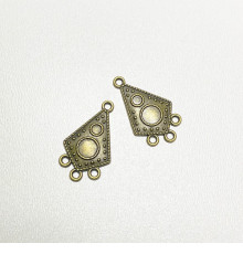 Конектори (2,9*1,7 см.) Колір: бронза. Упаковка: 10 шт. 58994-b