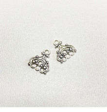 Конектори (1,4*1,3 cм.) Колір: срібло. Упаковка: 10 шт. 58997-s