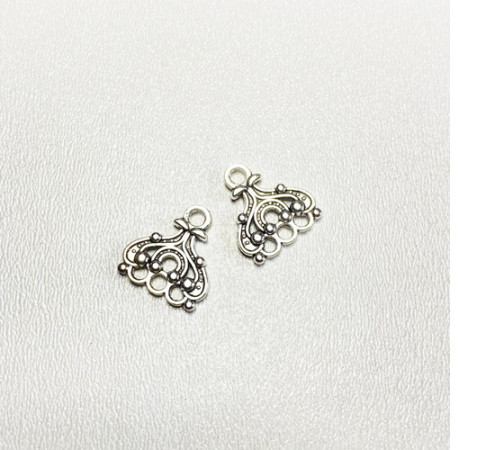 Конектори (1,4*1,3 cм.) Колір: срібло. Упаковка: 10 шт. 58997-s