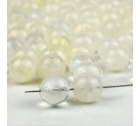 Бусины Preciosa стеклянные 00050 (8 мм.) Цвет: прозрачный 50 гр. (+- 75 шт.)