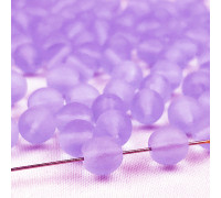 Бусины Preciosa стеклянные 20210 Alexandrite matte (6 мм.) Цвет: фиолетовый, прозрачный, матовый 50 гр. (+- 175 шт.)