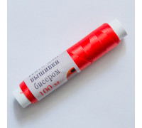 Нитка для вышивки бисером Ariadna Титан 100 м. красная 2523