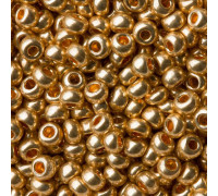 Бисер Preciosa №10/0 золотой (18113-10/0-1с) металлизированный 50 гр.
